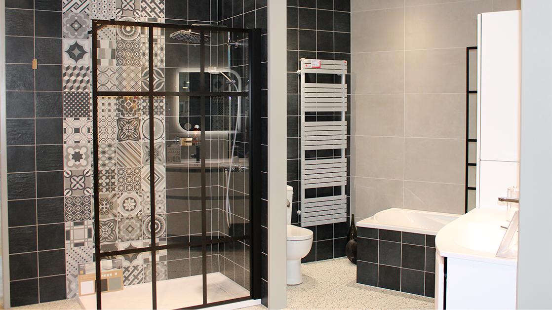 carrelage mosaïque douche italienne