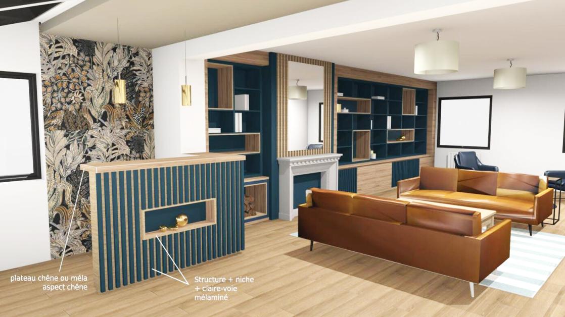 aménagement d'un salon à nantes