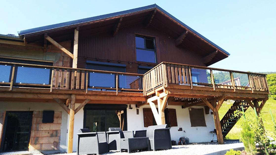 Rénovation extérieure d'un chalet en Alsace