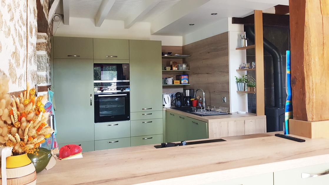 Finition et installation d'une cuisine en Corrèze