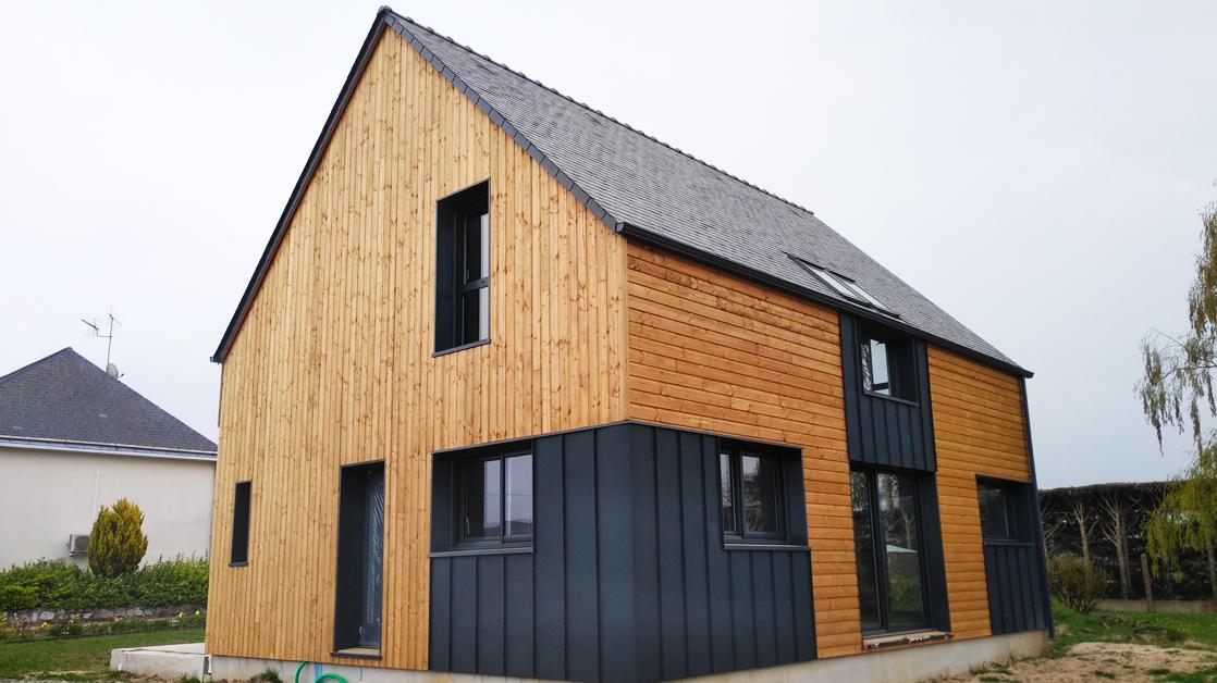 Maison ossature en bois dans le Maine-et-Loire
