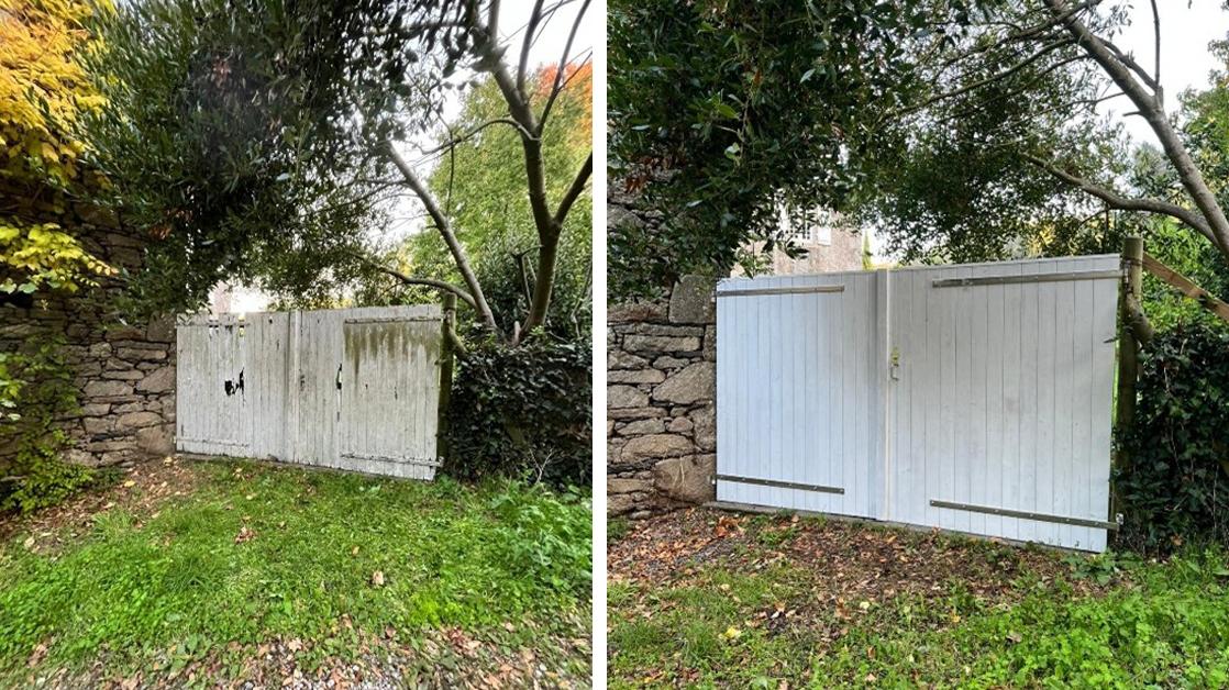 Rénovation avant et après d'un portail