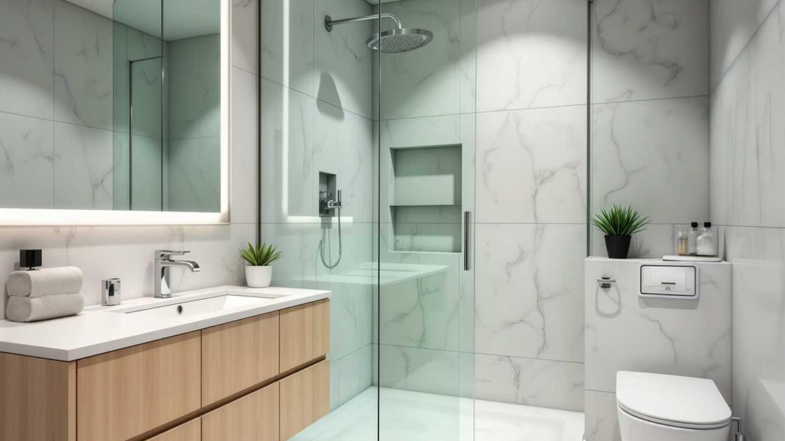 Aménagement d'une salle d'eau moderne
