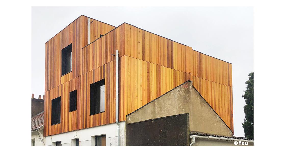 Extension en bois d'une résidence