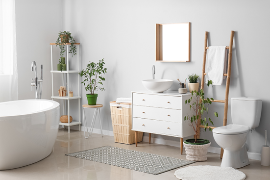 wc dans la salle de bain