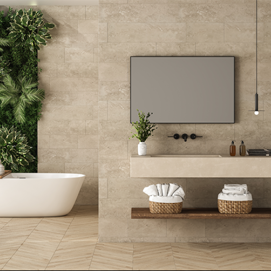 salle de bain carrelée