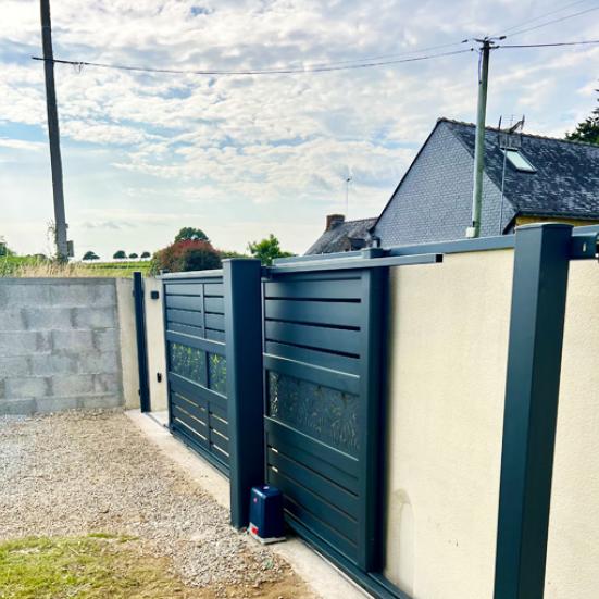installation portail Baud morbihan 