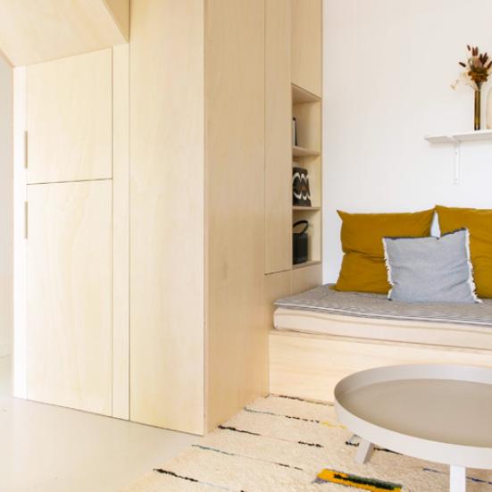 Aménagement sur mesure d'un salon nantais