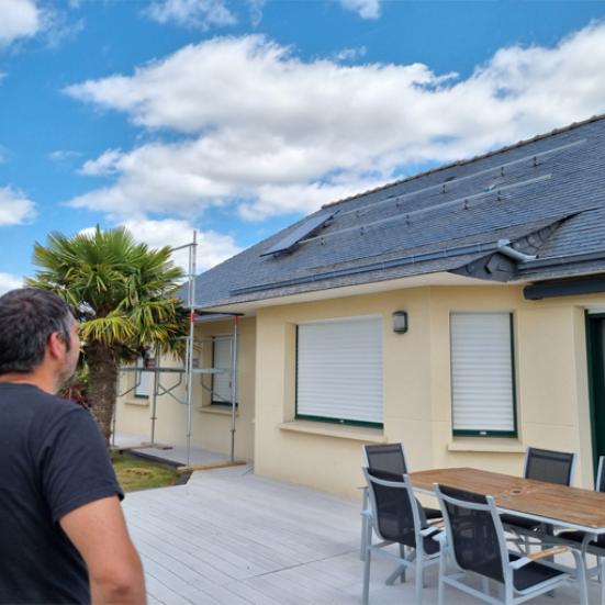 Avant la pose des panneaux photovoltaïque