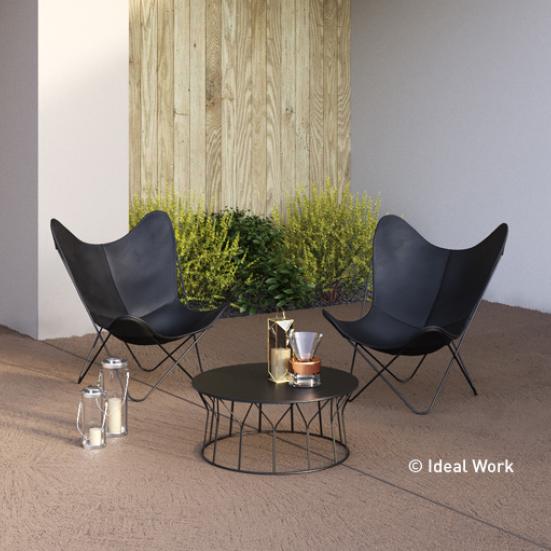 Aménagement d'une terrasse avec un béton ciré