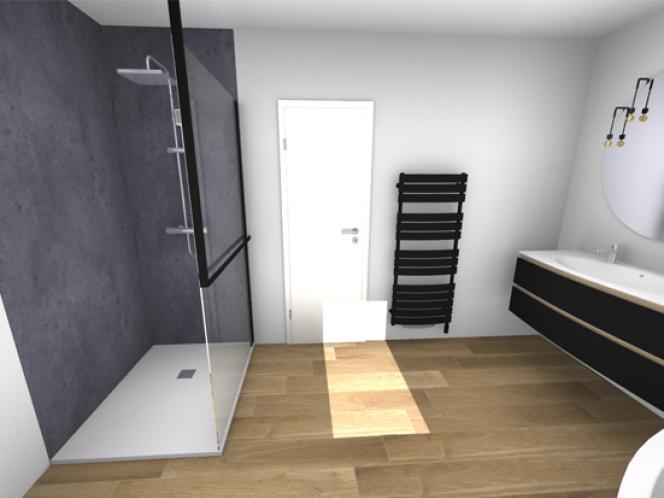 Plan 3D salle de bain à Brest Plan 3D salle de bain à Brest