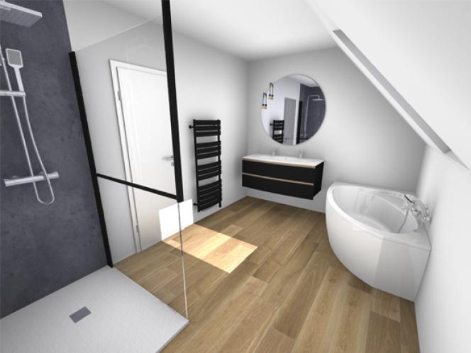 Plan 3D salle de bain à Brest Plan 3D salle de bain à Brest